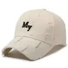 Gorra de Béisbol Lavada Vintage con Bordado de Letras Europeas y Americanas para Hombres y Mujeres, Nueva Gorra de Pico Suave para Primavera y Otoño