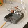 Estante para Tapa de Olla Dibujo Animado Escritorio Uso Doméstico Estante para Espátula Encimera de Cocina Tabla de Cortar Especial Tabla de Cortar Espátula Estante de Almacenamiento Multifuncional