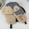 Lei Feng Chapéu Feminino Inverno Engrossado Forrado de Lã Quente Algodão Chapéu Ciclismo À Prova de Vento Proteção Auricular Neve Chapéu Nordeste Frio Chapéu para Homens