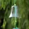 Campanillas de viento de vidrio transparente al por mayor, decoración para zonas escénicas, manualidades para grafitis de estudiantes, adornos colgantes frescos y sencillos, diseños de calabaza y gato