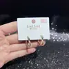 Pendientes Geométricos de Estilo Casual para Mujer Diseño Original Galvanizado Ecológico Aguja de Plata S925 Tienda Compra al por Mayor Accesorios