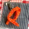 Tubibi Ropa de Muñeca Hecha en Casa Accesorios DIY para Ropa Bufanda Bufanda Estilo Japonés Lunares Elegante Cuello con Lazo