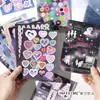 Infeel.Me Série Paraíso Desbotado Livro de Adesivos de Filme Glitter Autoadesivo Material para Diário Estilo Ins Livro de Adesivos