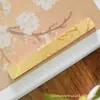 Tinta Salpicada Latão Bronzeado Régua Sólida Régua Régua Pincel Pincel Régua de Caligrafia Pressionar Papel Pequena Caixa Fina Dourada Iniciantes Pressionar Livro Cidade