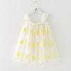 Falda infantil INS, vestido de verano nuevo con tirantes para niñas, falda bordada con bonitos vasos, vestido de princesa para niñas, venta al por mayor