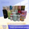 Fornecimento direto da fábrica latas de papel com aro para embalagem de alimentos para comércio exterior, cilindro de papel kraft de grau alimentício, latas de papel com aro em estoque