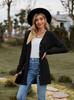 2023 Otoño Transfronterizo Nuevo Ropa de Mujer Amazon Cárdigan Chaqueta de Mujer de Punto Cepillado de Color Sólido de Manga Larga