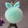 Pingente de Bolsa Chaveiro de Bola de Pelo Coelho Sintético Pingente para Carro Pingente de Bola de Pelo Chaveiro de Pelúcia Feminino