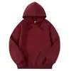 Nuevo producto de otoño: Sudadera de trabajo lisa de color personalizado, corte holgado, hecha de algodón chino y seda de leche, con logo estampado