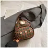 Mochila de Lã Xadrez Feminina Nova Moda 2025 Casual e Mais Fácil de Combinar Mochila Tendência para Uso Externo Bolsa para Trabalho e Viagem
