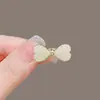Pinza para el pelo de lazo con pedrería completa, Pinza para flequillo lateral, Pasador elegante, Mini pinza de garra, Accesorios para mujer, Estilo dulce