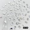 Estilo Individual Blanco (Opcional) Pedrería para Uñas de Forma Irregular con Base Plana, Pedrería de Vidrio, Pedrería de Cristal, Artículo Popular de Celebridad de Internet