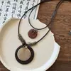 Nuevo Collar Largo de Plumas Estilo Zen Chino para Mujer, Cadena de Suéter Apilada Estilo Étnico Retro, Nuevos Accesorios Bohemios