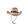 Sombrero de vaquero occidental para hombres y mujeres, sombrero de caballero vintage de nicho, sombrero de paja para exteriores de primavera y verano.