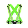 Chaleco Reflectante de Alta Visibilidad Transfronterizo, Arnés de Ciclismo Ajustable, Ropa Elástica Protectora para Correr de Noche, 4 cm