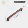 Manija de puerta de gabinete, cajón de gabinete, manija de madera maciza de armario, manija de puerta de madera de estilo chino nuevo en forma de puente de lujo ligero de alta gama
