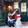 Chapéu Decorativo Árvore de Natal Transfronteiriço com Laço de Lantejoulas Pretas Estrela de Ponta de Árvore Dobrável Decoração de Festa de Feriado