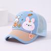 Gorra de Béisbol para Bebé de Jardín de Niños Gorra de Red de Verano Conejito de Dibujos Animados Transpirable Gorra para Niños Sombrero Casual para el Sol