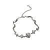 Pulsera de Plata Esterlina S925 Dulce Moda Corazón de Amor para Mujer Estilo Coreano Elegante Lujo Pulsera Nicho de Alta Gama Joyería de Mano