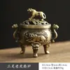 Novo Bule de Liga de Cobre Estilo Chinês Cinco Bênçãos Cabaça Leque Incensário de Aladim Pequenas Pastilhas de Incenso Nuvem Auspiciosa Areia de Agarwood Sândalo
