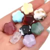 Contas acrílicas bicolores de flor de ameixa com flores coloridas em degradê, contas soltas com furo grande para correntes de celular DIY, pulseiras e acessórios