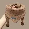 Bufanda para Bebé, Bufanda de Cuello de Dibujos Animados, Linda Bufanda Triangular para Niños y Niñas, Calentador de Cuello a Prueba de Frío para Otoño, Pañuelo Cuadrado Pequeño, Accesorios para el Cabello para Niños