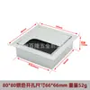 Tapa para Agujero de Cable de Escritorio de Aleación de Aluminio Engrosada con Pasacables de Cepillo Caja de Cables Rectangular para Gestión de Cables de Escritorio de Computadora Muebles