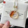 Pingente Colorido de Ágata Tipo Gelo Natural Ano da Colheita Charme Calcedônia Mordida de Doce Buda Sorridente Colar de Jade Pingente de Clavícula