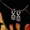 Pendientes de Aro Lisos con Pasador de Plata 925 para Mujer 2025 Nuevo Popular Diseño de Nicho Pendientes de Gama Alta Pendientes de Lujo Accesible