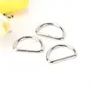 Hebilla Metálica de Hierro Niquelada en Forma de D, Anillo en Forma de D, Hebilla Semicircular, Accesorios de Ferretería para Bolsos y Ropa, Al por Mayor en Stock