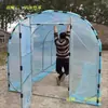 Estufa Doméstica Casa de Flores Estrutura de Túnel Tubo de Aço Suculenta Proteção Solar Impermeável Isolamento Galpão de Flores Quarto Quente Telhado Pátio Simples