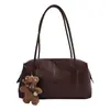 Bolso cruzado de nicho nuevo de gamuza tipo gatito para mujer, bolso de hombro único, bolso tote de gran capacidad, estilo de moda para commuting
