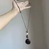 Colar com Pingente de Cachorro de Cerâmica Orelhas Grandes Fofo para Mulheres Acessórios de Cordão Trançado Colorido com Contas Ornamentos Acessórios