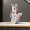 Lujo Ligero Creativo Ramo de Alicia Adornos Niña Hogar Sala de Estar Gabinete de Vino Decoración de TV Exhibición Jarrón de Escritorio