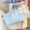 Dopamina Bolsa Tote Colorida Feminina All-match Alça de Ombro Ajustável Bolsa Crossbody com Zíper para Outono Novo