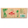 Set de 400 palillos con tapa deslizante, bambú, de doble punta, desechables, de punta fina, para comer fruta, apto para uso doméstico y de restaurante