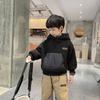 [Benefícios do Código Quebrado] Roupas de Inverno para Meninos, Moletons Espessos de Veludo, Roupas Infantis, Tops Pulôver Estilo Coreano, Roupas de Inverno para Crianças