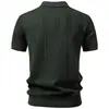 Comercio exterior patrón trenzado lujo ligero estilo europeo manga corta T2026 verano transfronterizo nuevo para hombre casual de negocios tejido camisa polo