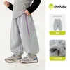 Novidades em 28 de setembro, 2 itens com 15% de desconto Calças de Fleece Dudu Family para Meninos Calças Longas de Inverno para Crianças Casuais para Meninas