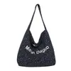 Bolso bandolera casual estilo coreano, nuevo modelo de verano 2026, bolso tote cruzado de gran capacidad, moderno y llamativo