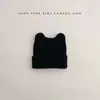 Chapéu infantil estilo coreano primavera e outono inverno fofo super fofo bebê tricô lã proteção de orelha pullover quente