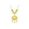 Colar com pingente de cadeado da paz oco com contas Liufu feminino novo design chinês 2024 novo design de contas de transferência corrente de clavícula da moda com temperamento
