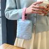 Coreia do Sul no estilo japonês acolchoado amor amor viagem portátil saco cosmético armazenamento organizando saco lápis portátil caso bolsa lápis feminino