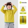 Camiseta Bebé Dudu Home Ropa de Otoño Capa Base con Capucha para Niños Otoño Nuevas Llegadas Niñas Estilo de Otoño Elegante Ropa Infantil t