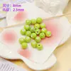 Cerámica verde fresca linda flor mariposa corazón cuentas sueltas diy hecho a mano material para collar pulsera de cuentas