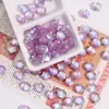 Cuentas Frescas Acrílicas Ojo de Gato Aurora Forma de Flor Agujero Recto Materiales para Pulsera DIY Hecha a Mano Accesorios de Joyería