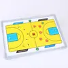 Placa Tática de Basquete Dupla Face, Placa de Treinador Colorida em Liga de Alumínio, Quadro Magnético de Ensino, Quadro de Treino, Mesa de Areia Tática com Caneta e Borracha