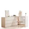 Escritorio Moderno Simple Tocador Gabinete de Maquillaje Tocador Cómoda Integrada Gabinete de Mesita de Noche de Dormitorio Mesa de Maquillaje Retráctil