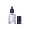 Frasco de spray de perfume cilíndrico de 10 ml, fundo grosso, frasco vazio de vidro, pacote de viagem, frasco de amostra pequeno transparente, engarrafamento redondo