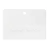 Cartão de Exibição Versátil de PVC Branco Leitoso para Presilhas de Cabelo 10x7.1cm Cartão Traseiro em Branco para Embalagem de Presilha de Cabelo com Presilha de Mola